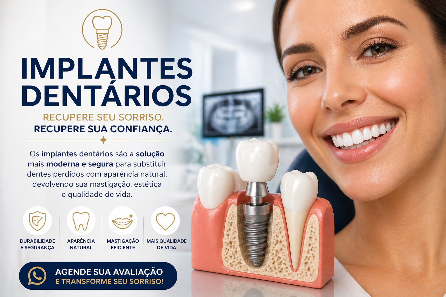 🦷 Implantes Dentários